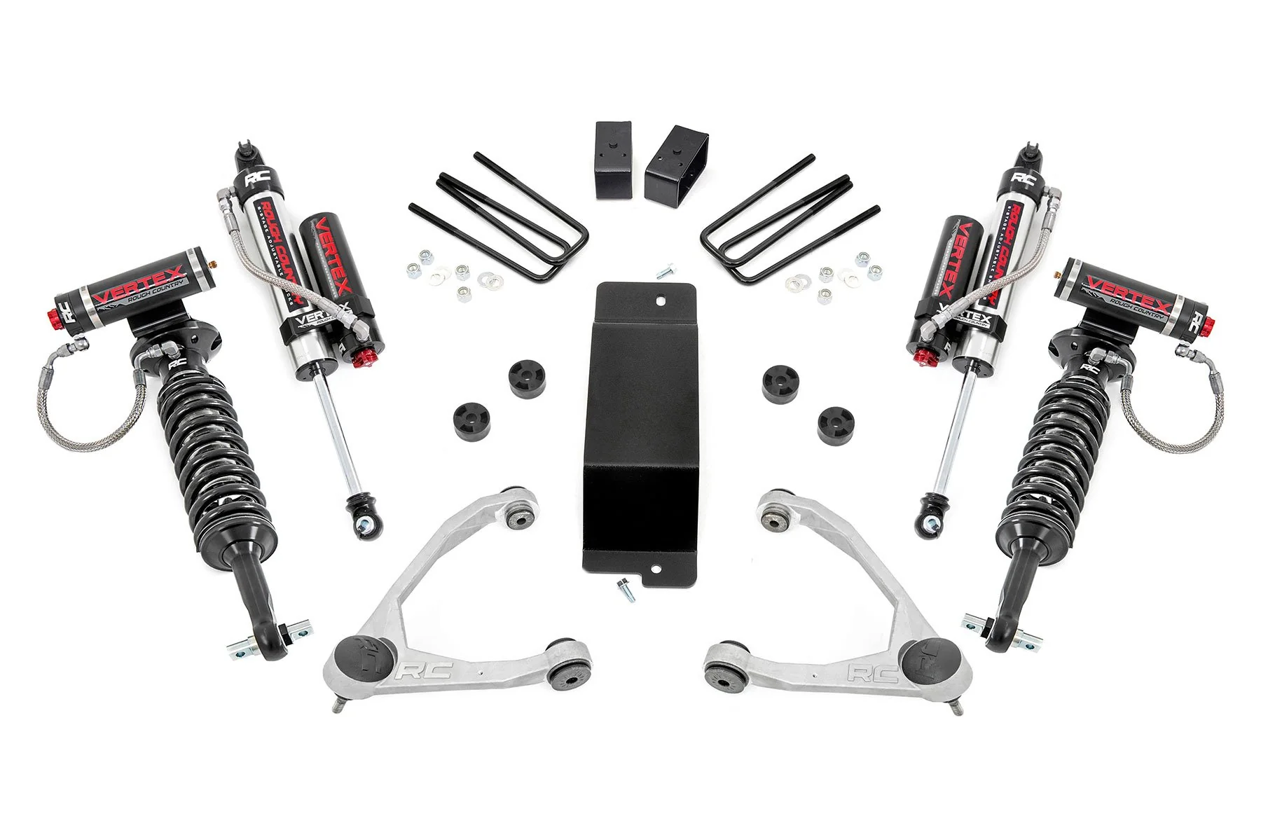 3.5 Inch Lift Kit | Forged UCA | Vertex | Chevrolet Silverado/GMC Sierra 1500 | 2007-2016 | Rough Country | 19450