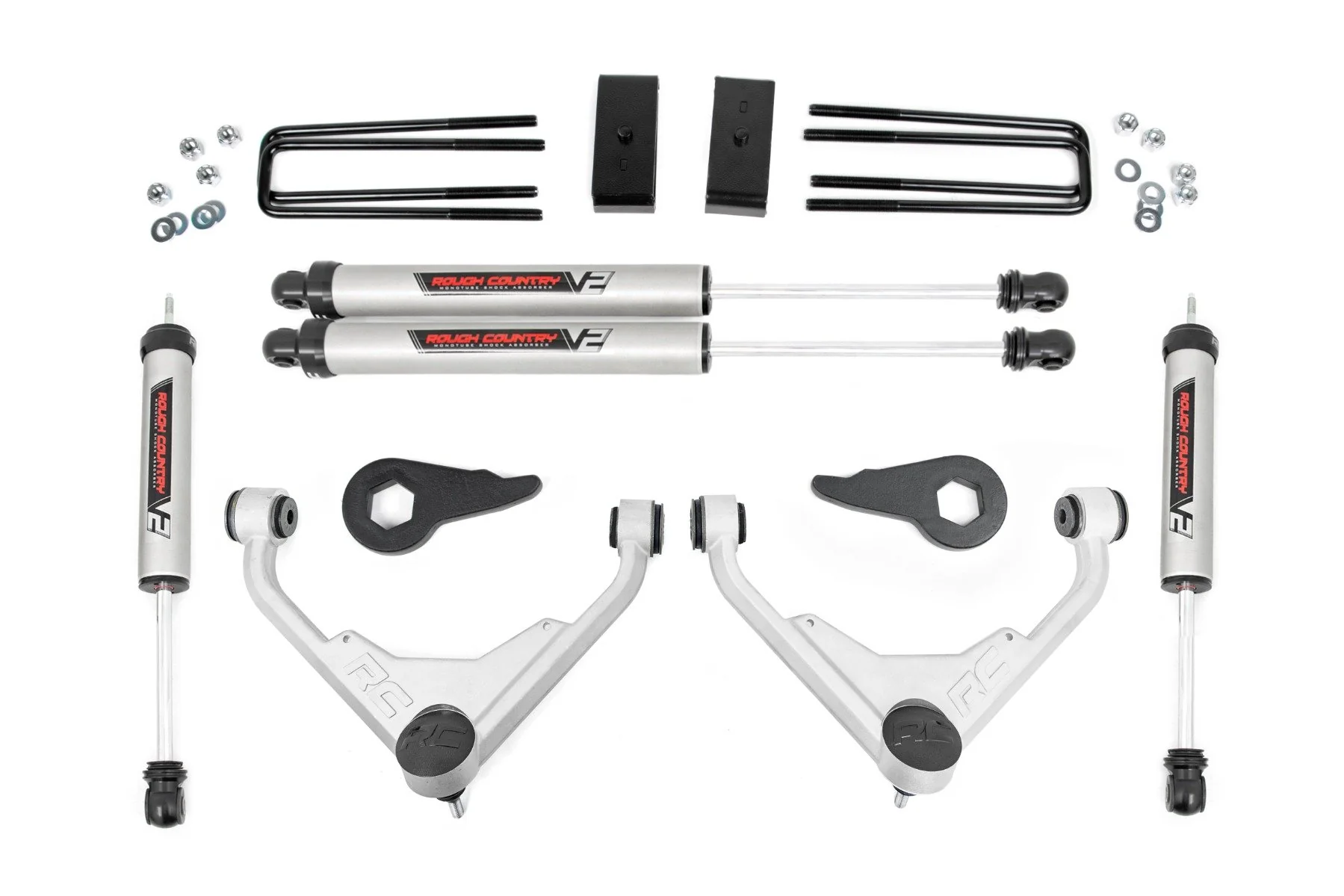 3 Inch Lift Kit | FT Code | V2 | Chevrolet Silverado/GMC Sierra 2500HD | 1999-2004 | Rough Country | 859670