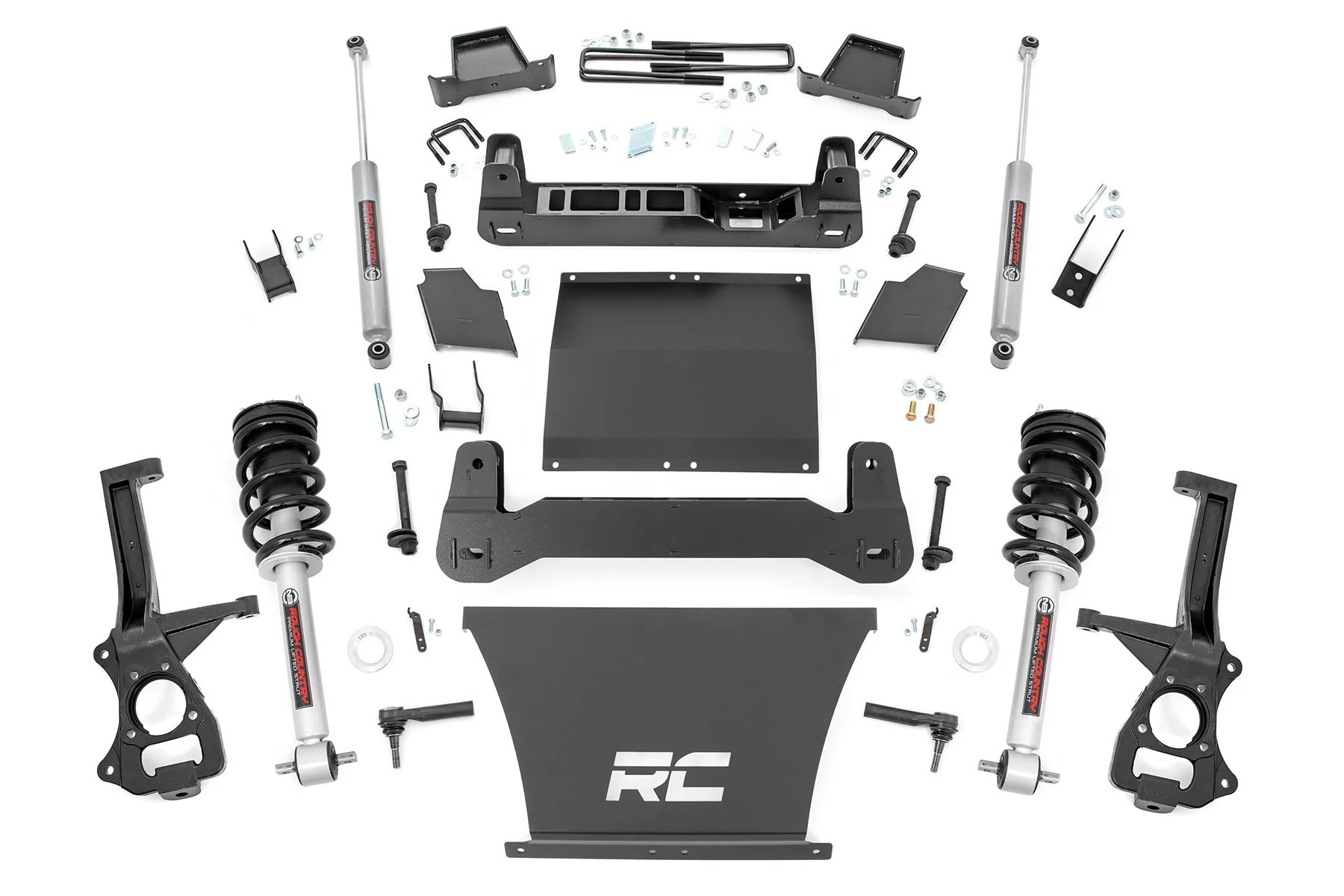 4 Inch Lift Kit | AT4/Trailboss | N3 Struts | Chevrolet Silverado/GMC Sierra 1500 | 2019-2022 | Rough Country | 27532