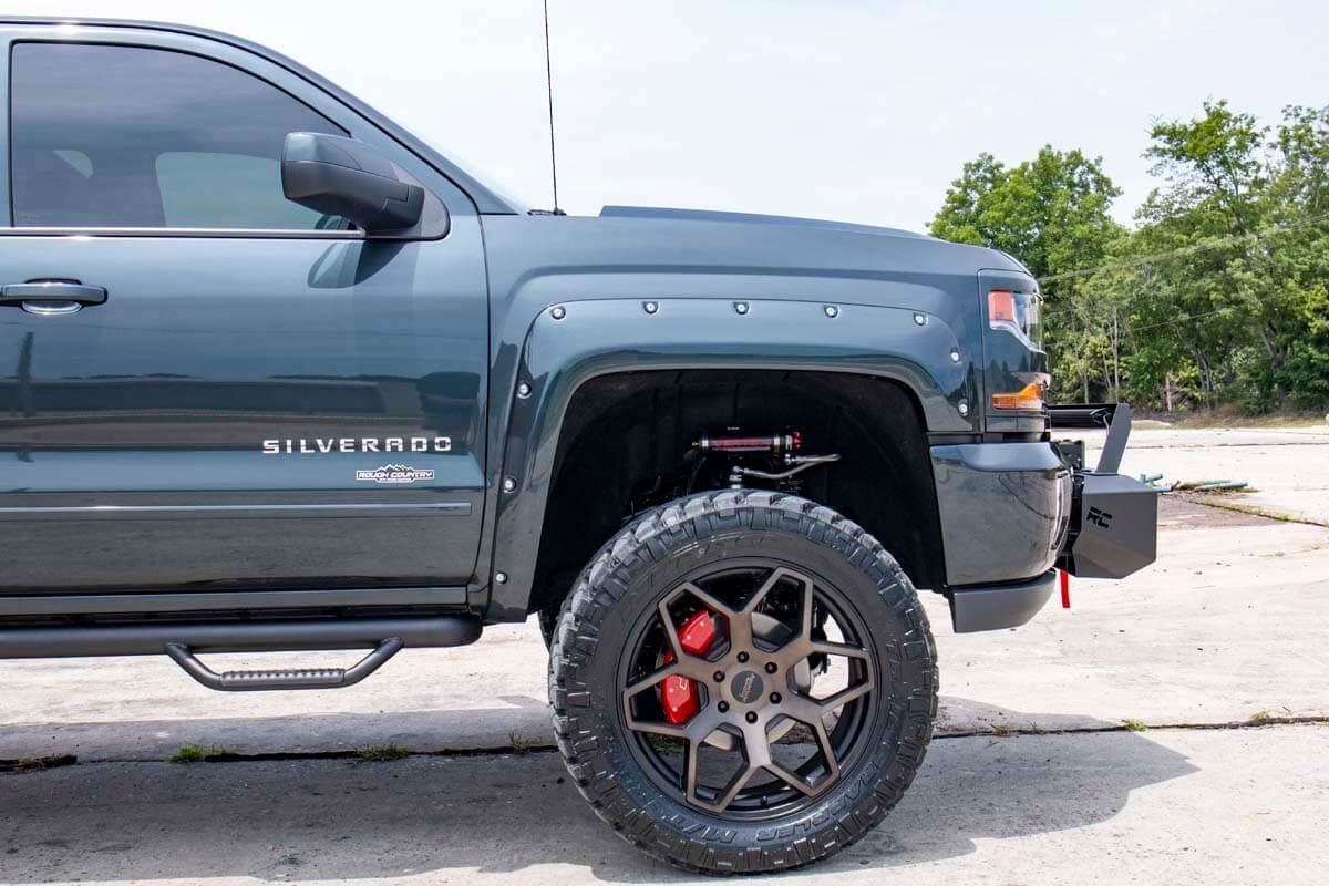 7 Inch Lift Kit | Bracket | Vertex/V2 Shks | Chevrolet Silverado/GMC Sierra 1500 | 2014-2016 | Rough Country | 29857 - Image 4