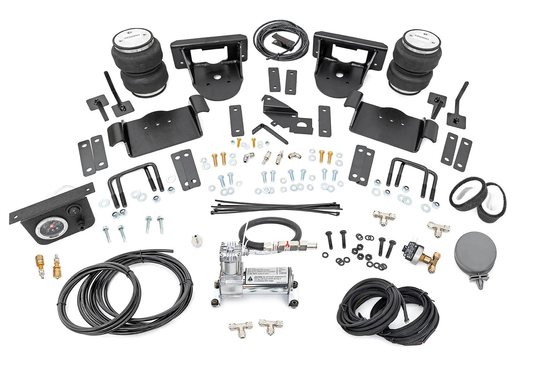 Air Spring Kit w/Compressor | 0-6" Lifts | Ford F-150 4WD | 2021-2022 | Rough Country | 10009C