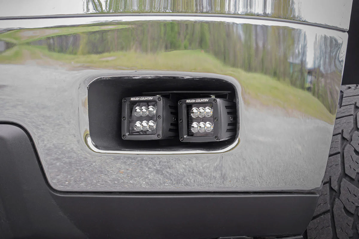 Chevrolet LED Fog Light Kit | Black Series w/ White DRL (11-14 Silverado HD) | 2011-2014 | Rough Country | 70628DRL - Image 5