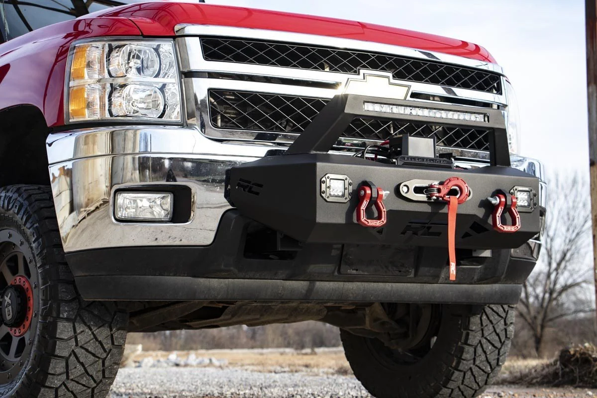 EXO Winch Mount Kit | Chevy Silverado 2500 HD/3500 HD | 2011-2019 | Rough Country | 10764 - Image 6