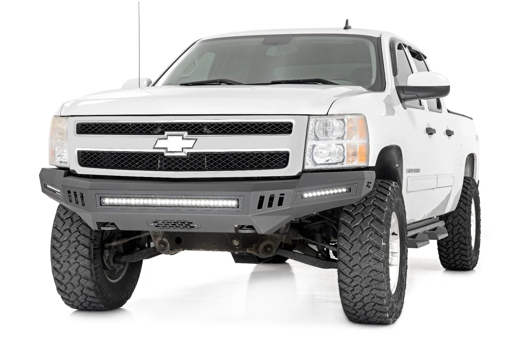 Front High Clearance Bumper | BLK LEDs | Chevy Silverado 1500 | 2007-2013 | Rough Country | 10911 - Image 3