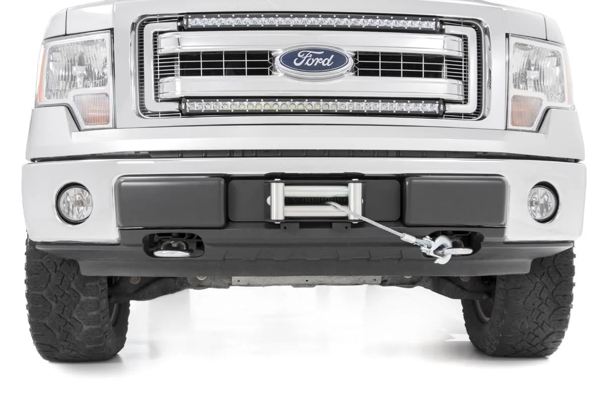 Hidden Winch Mounting Plate | Ford F-150 2WD/4WD | 2009-2014 | Rough Country | 1010 - Image 4