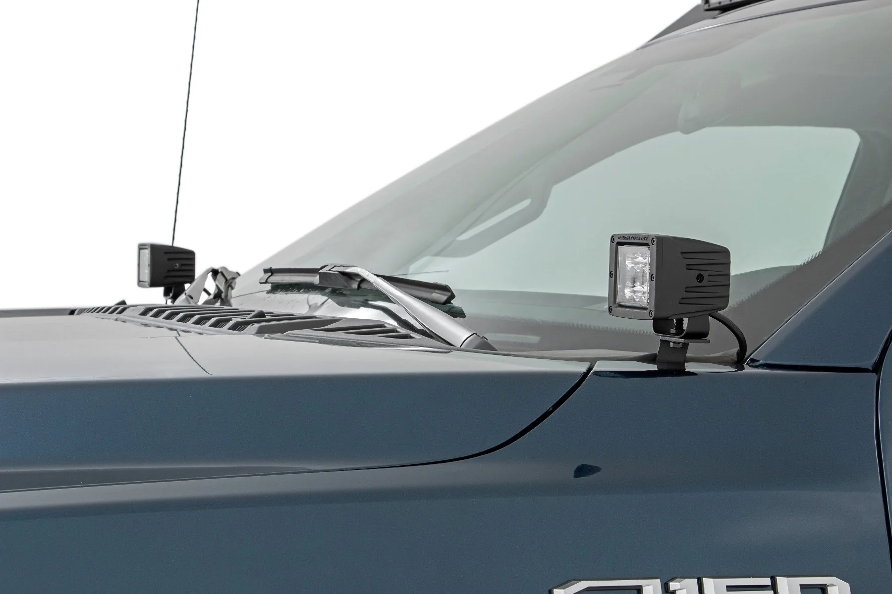 LED Light | Ditch Mount | 2" Chrome Pair | Wide Angle | Ford F-150 | 2015-2022 | Rough Country | 71033 - Image 3