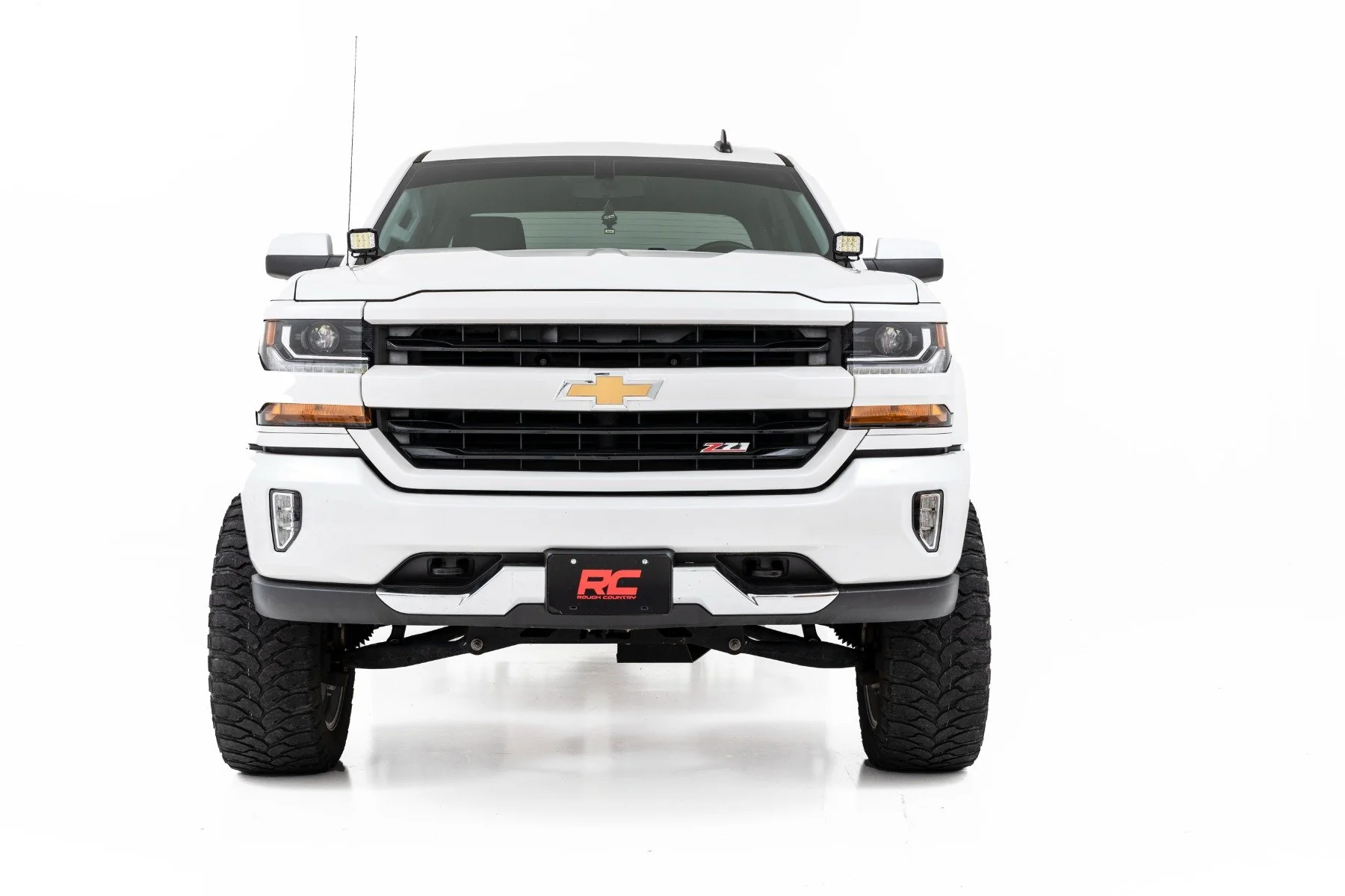 LED Light | Ditch Mount | 3" OSRAM | Wide | Chevrolet Silverado/GMC Sierra 1500 | 2014-2018 | Rough Country | 71056 - Image 3
