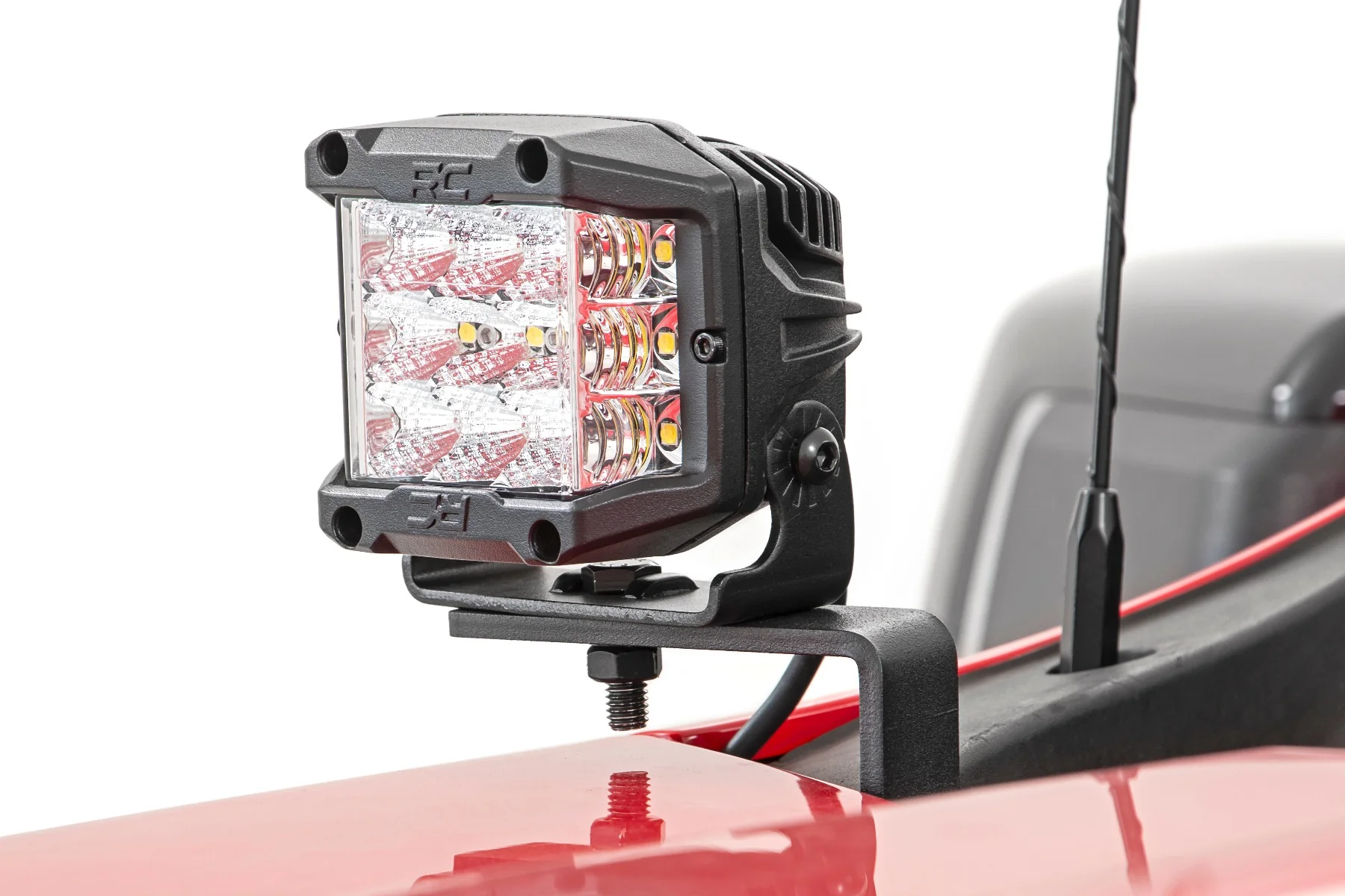 LED Light | Ditch Mount | 3" OSRAM | Wide | Chevy Silverado 1500 | 2019-2022 | Rough Country | 70845 - Image 2