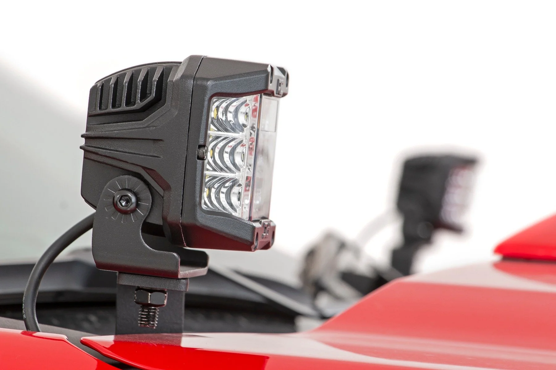 LED Light | Ditch Mount | 3" OSRAM | Wide | Chevy Silverado 1500 | 2019-2022 | Rough Country | 70845 - Image 5