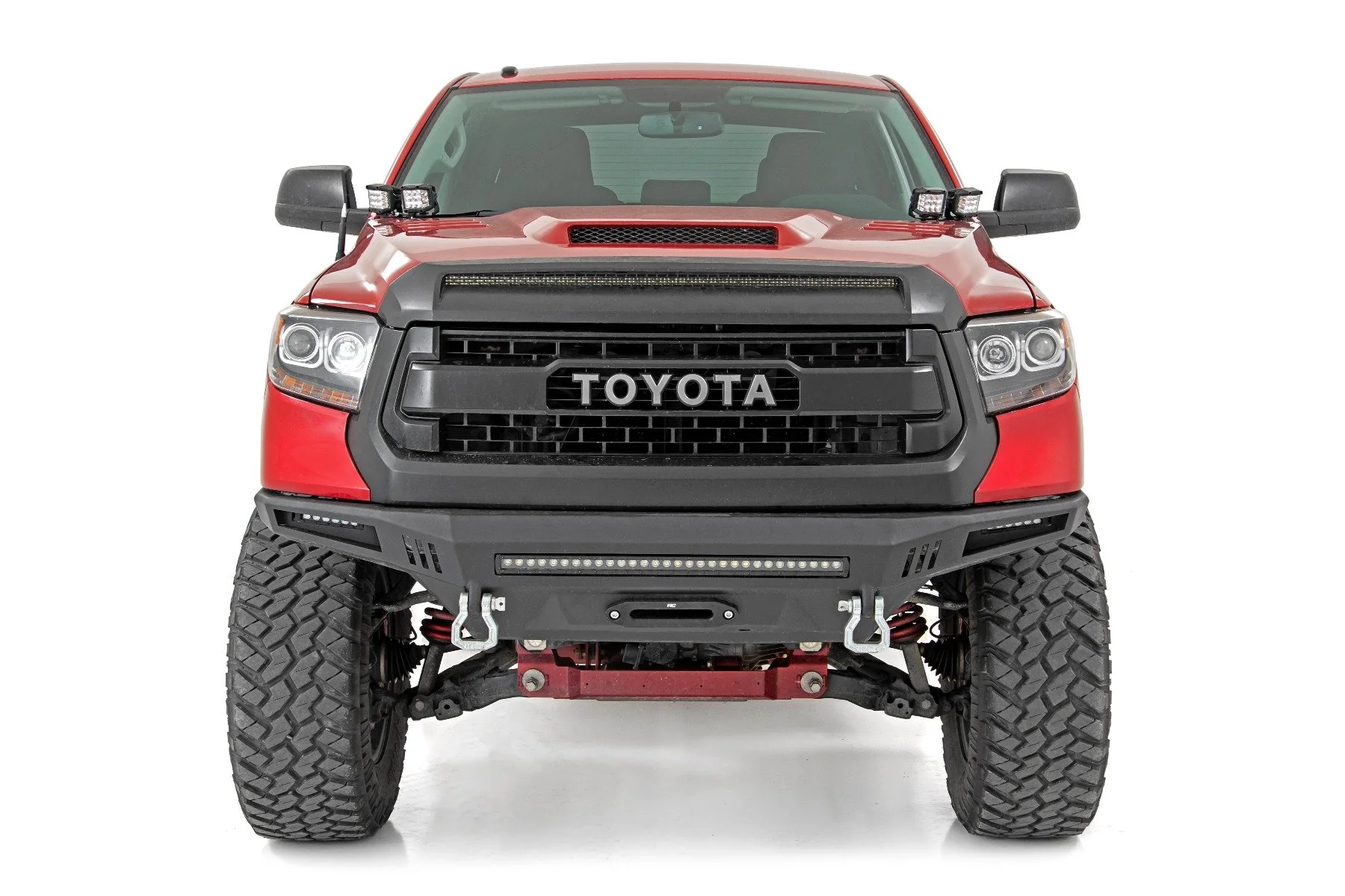 LED Light | Ditch Mount | Dual 2" Black Pairs | Spot | Toyota Tundra | 2014-2021 | Rough Country | 70835 - Image 4