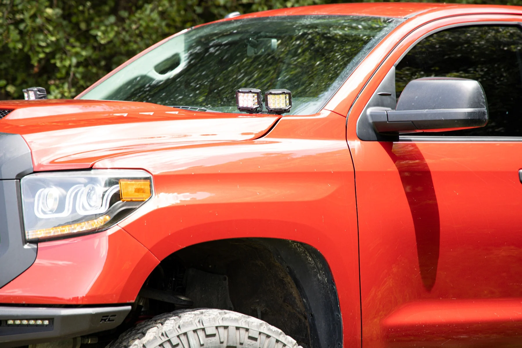 LED Light | Ditch Mount | Dual 2" Black Pairs | Spot | Toyota Tundra | 2014-2021 | Rough Country | 70835 - Image 6
