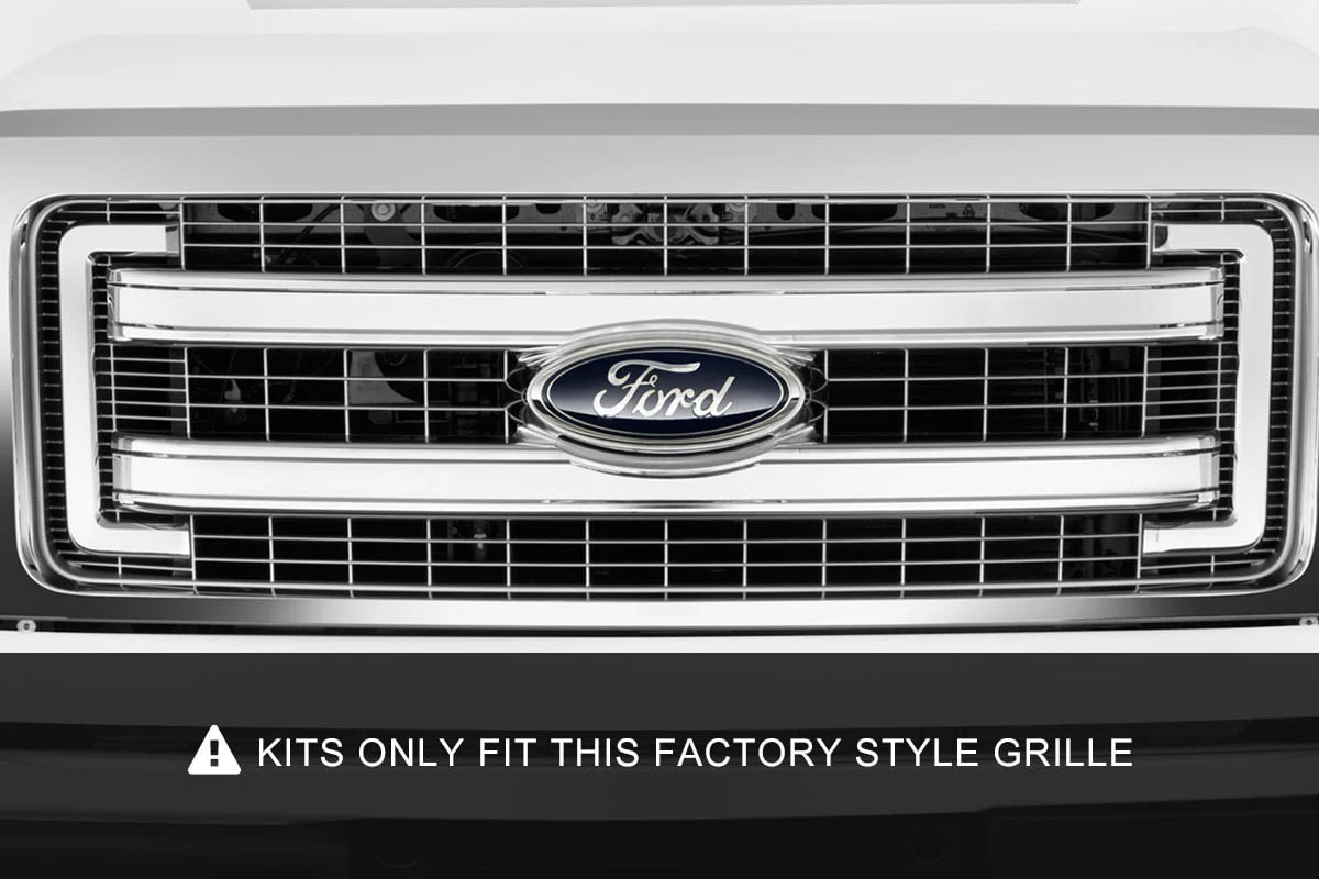 LED Light | Grille Mount | 30" Chrome Single Row | Ford F-150 | 2009-2014 | Rough Country | 70659 - Image 2