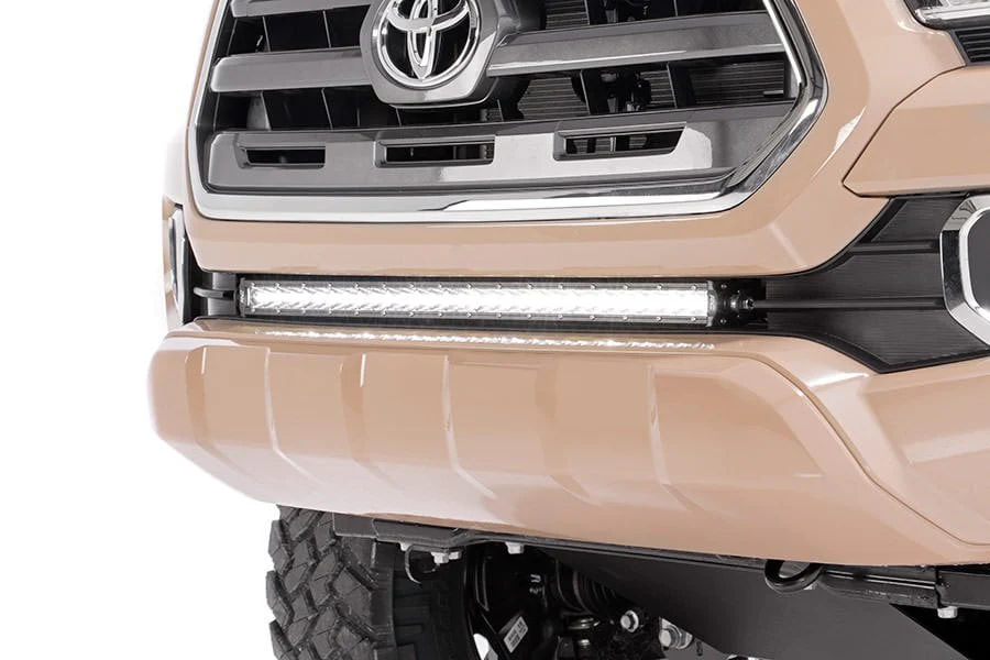 LED Light | Lower Grille Mnt | 30" Black Single Row | Toyota Tacoma | 2016-2022 | Rough Country | 70668 - Image 2