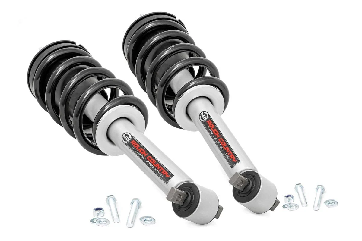Loaded Strut Pair | 3.5 Inch Lift | Chevrolet Silverado/GMC Sierra 1500 | 2014-2018 | Rough Country | 501130