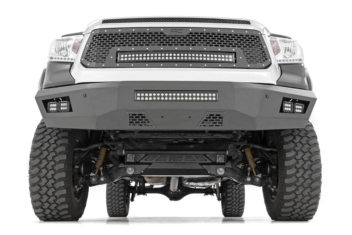 Mesh Grille | 30" Dual Row LED | Black | Amber DRL | Toyota Tundra | 2014-2017 | Rough Country | 70224 - Image 3