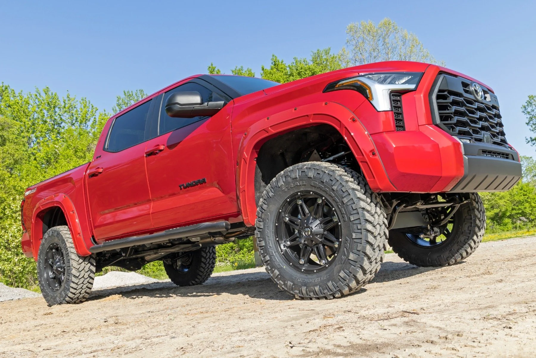 Oval Nerf Steps | Crew Cab | Black | Toyota Tundra 2WD/4WD -2022 | 2022-2022 | Rough Country | 21014 - Image 4