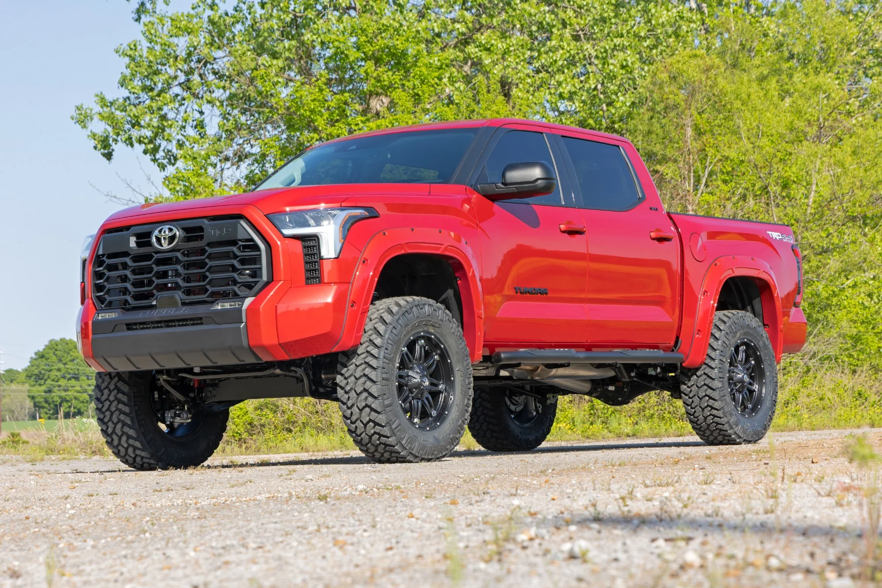 Oval Nerf Steps | Crew Cab | Black | Toyota Tundra 2WD/4WD -2022 | 2022-2022 | Rough Country | 21014 - Image 6