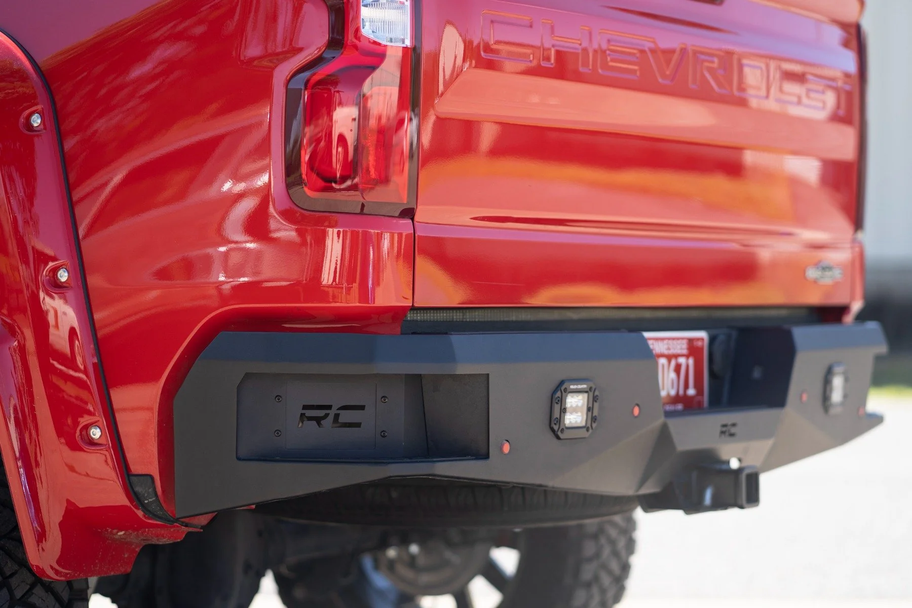 Rear LED Bumper | Chevy Silverado 1500 2WD/4WD | 2019-2022 | Rough Country | 10758 - Image 4
