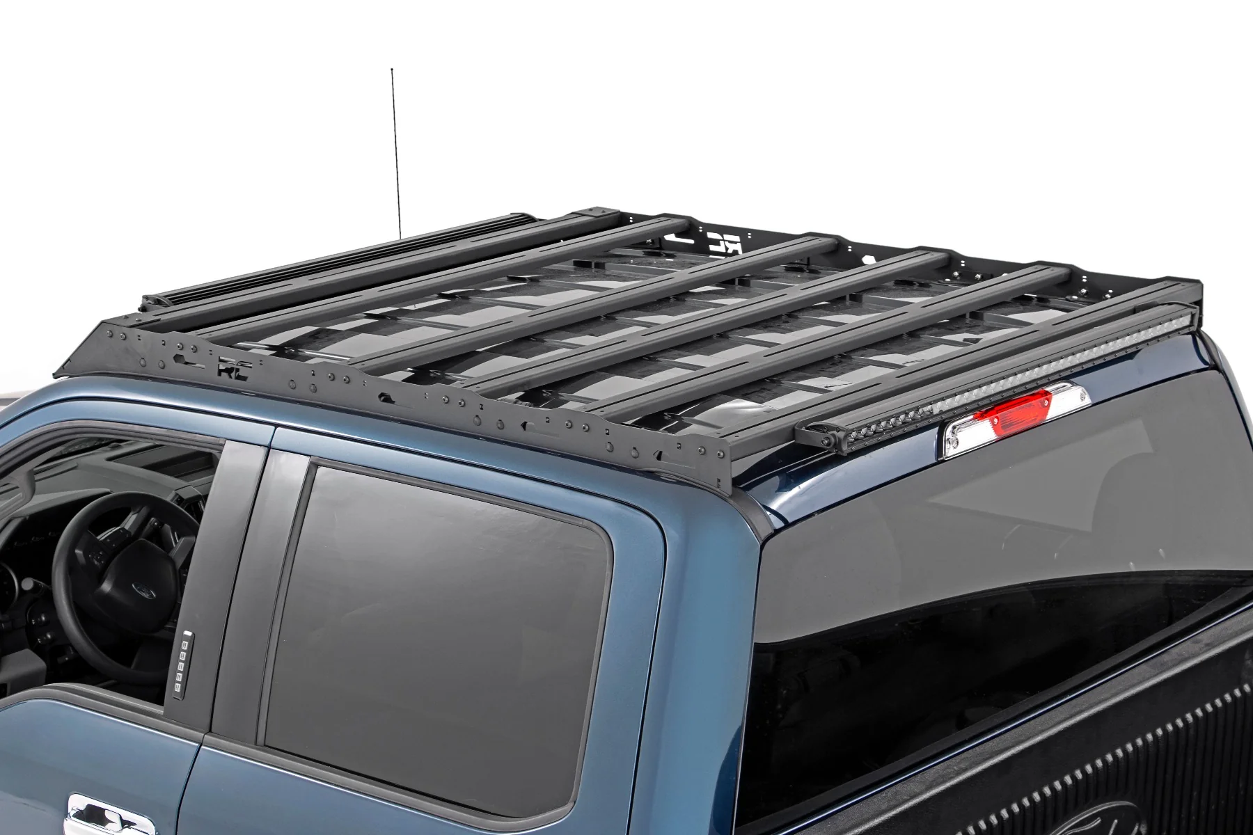 Roof Rack | FR 40 Inch Single Row BLK LED | Ford F-150 | 2015-2018 | Rough Country | 51021 - Image 6