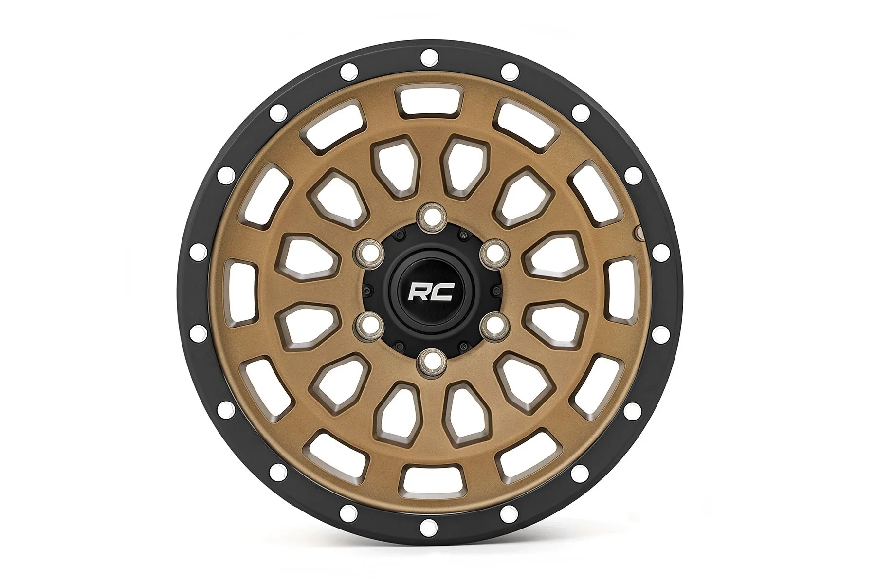 Rough Country 87 Series Wheel | Simulated Beadlock | Bronze/Black | 17x8.5 | 6x5.5 | +0mm | 1999-2006 | 87170912 - Image 2