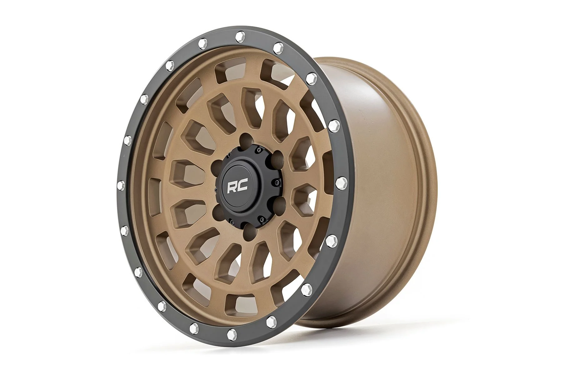 Rough Country 87 Series Wheel | Simulated Beadlock | Bronze/Black | 17x8.5 | 6x5.5 | +0mm | 1999-2006 | 87170912 - Image 3