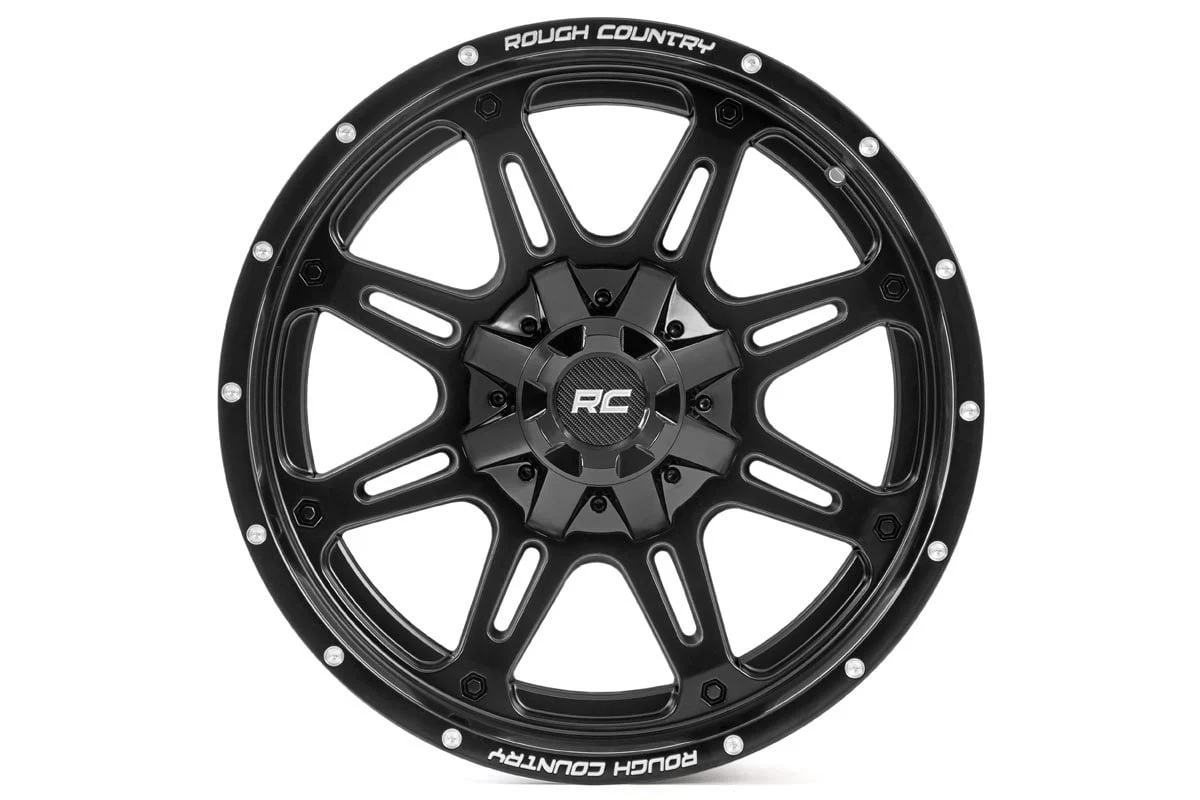 Rough Country 94 Series Wheel | One-Piece | Matte Black | 20x10 | 6x5.5/6x135 | -18mm | 2002-2006 | 94201012 - Image 2