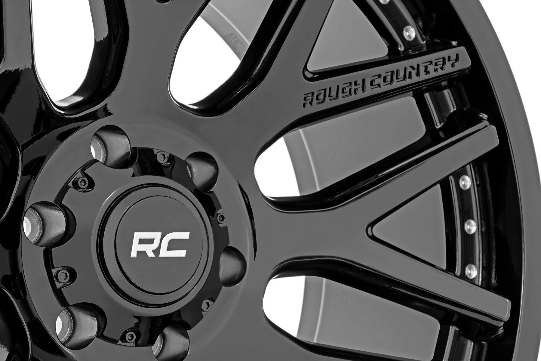 Rough Country 95 Series Wheel | One-Piece | Gloss Black | 20x10 | 6x135 | -19mm | 2009-2022 | 95201017 - Image 3