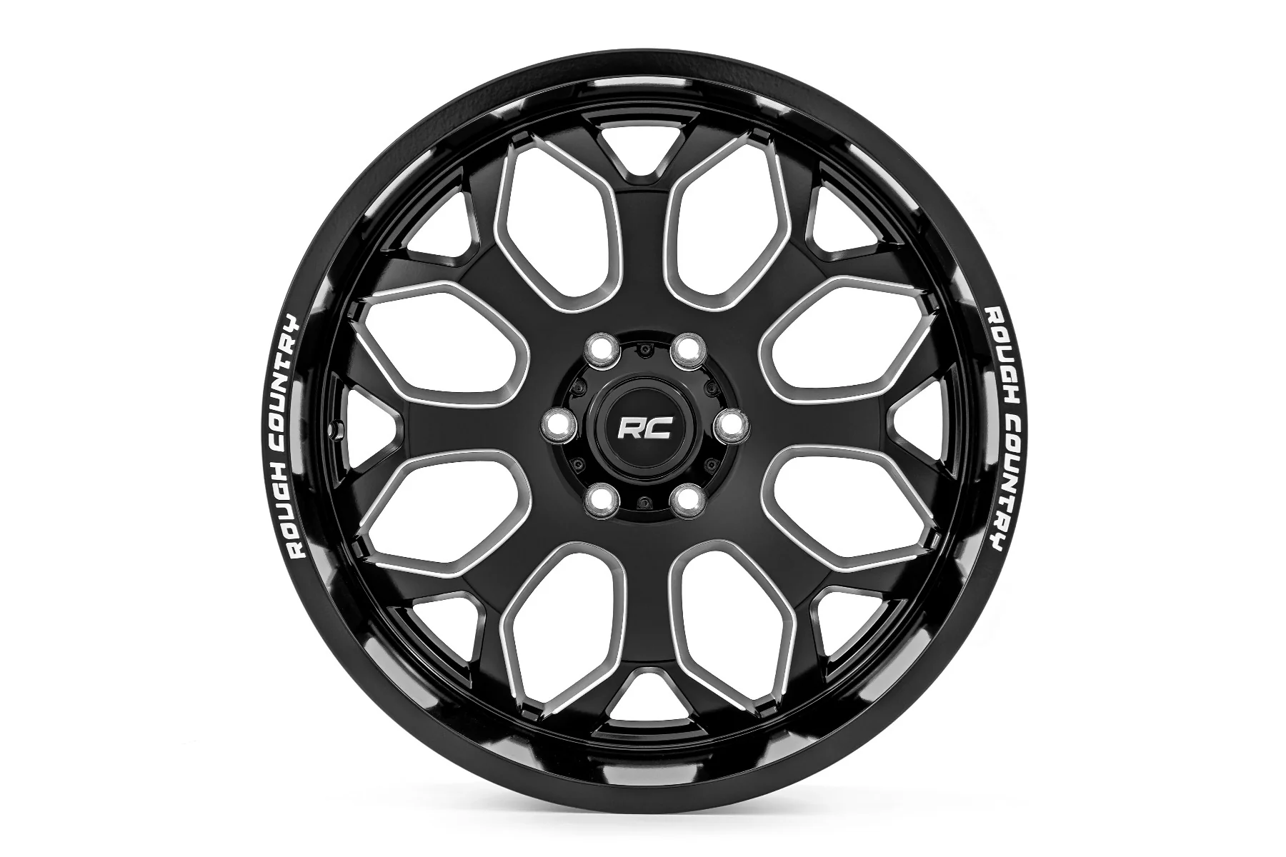Rough Country 96 Series Wheel | One-Piece | Gloss Black | 20x10 | 8x6.5 | -19mm | 1988-2000 |  96201010 - Image 2