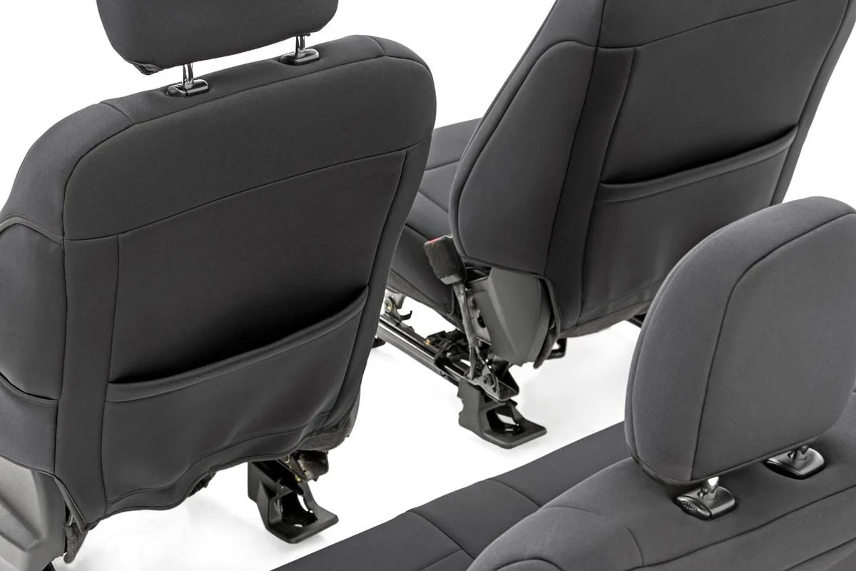 Seat Covers | FR Bucket and RR Bench | Ford F-150 /Super Duty | 2015-2022 | Rough Country | 91018 - Image 6