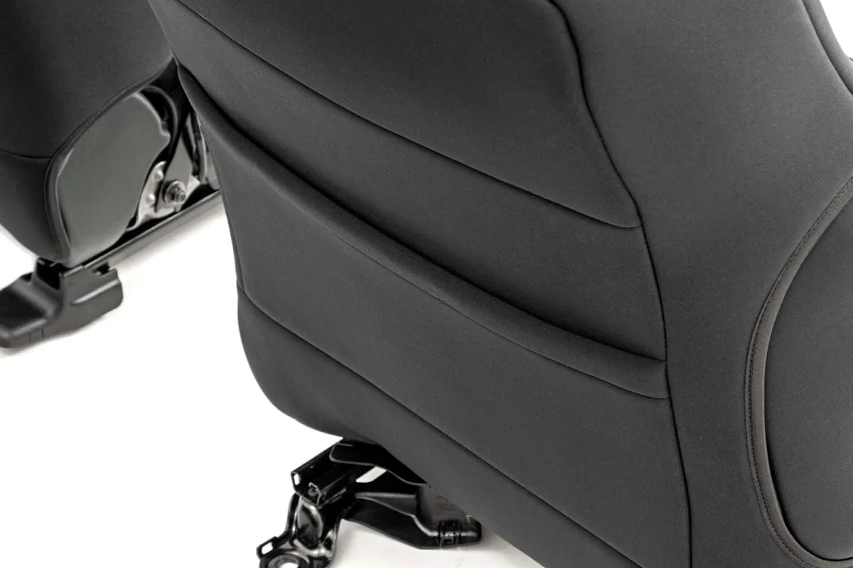 Seat Covers | FR & RR | Crew Cab | Toyota Tacoma 2WD/4WD | 2016-2022 | Rough Country | 91031 - Image 4
