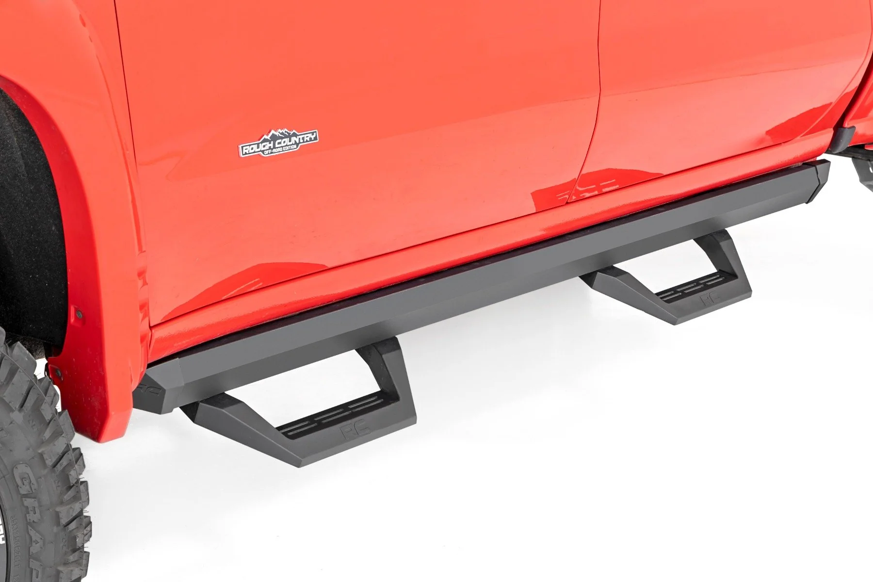 SRX2 Adj Aluminum Step | Crew Cab | Chevrolet Silverado/GMC Sierra 1500/2500HD | 2019-2022 | Rough Country | 11003A - Image 4