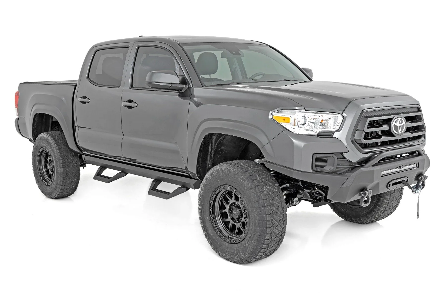 SRX2 Adj Aluminum Step | Double Cab | Toyota Tacoma 2WD/4WD | 2005-2022 | Rough Country | 71000A - Image 2