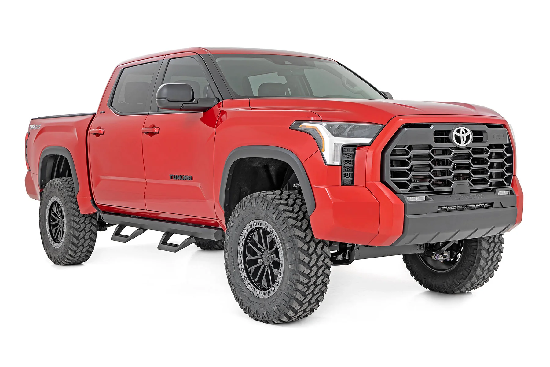 SRX2 Adj Aluminum Steps | CrewMax | Toyota Tundra 2WD/4WD | 2022-2022 | Rough Country | 71070 - Image 2