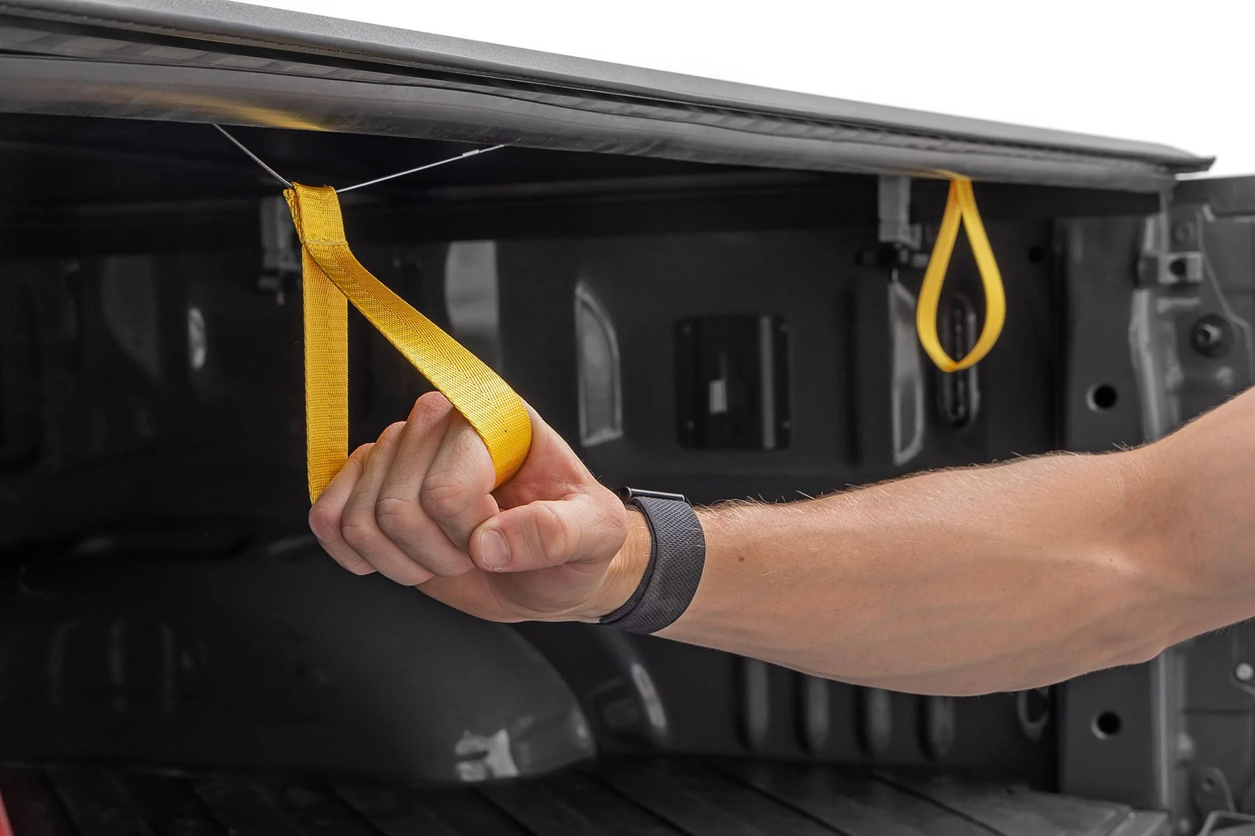 Soft Roll Up Bed Cover | 5'7" Bed | Ford F-150 /F-150 Lightning -2022 | 2015-2022 | Rough Country | 42220550 - Image 2