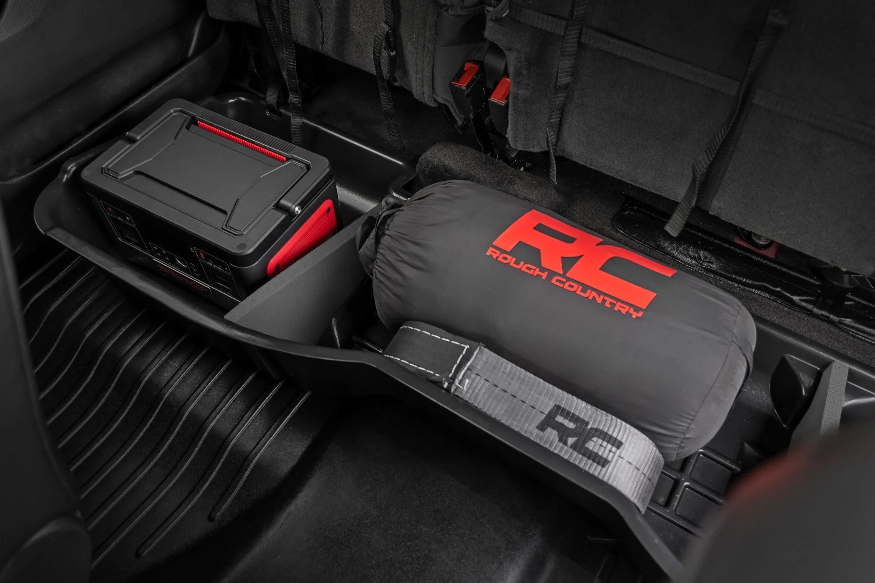 Under Seat Storage | Crew Cab | Chevrolet Silverado/GMC Sierra 1500/2500HD/3500HD 2WD/4WD | 2014-2018 | Rough Country | RC09031A - Image 3